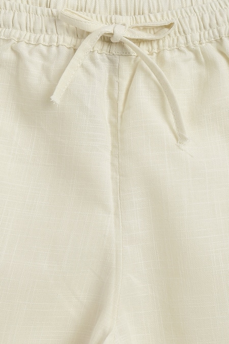 Buy_Tiber Taber_Green Cotton Embroidery Lion Kurta And Pyjama Set 