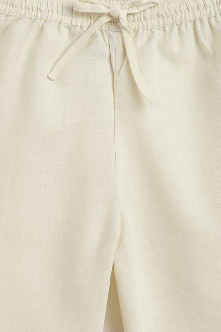 Buy Tiber Taber Yellow Cotton Embroidery Magical Elephant Kurta With Pyjama Buy_Tiber Taber_Yellow Cotton Embroidery Magical Elephant Kurta With Pyjama