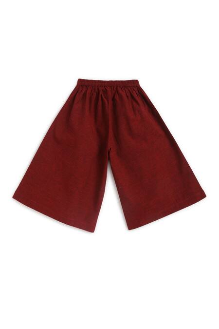 Shop Tiber Taber Cream Cotton Bows Calm Elephant Embroidered Kurta And Palazzo Set Online at Aza Fashions Shop_Tiber Taber_Cream Cotton Bows Calm Elephant Embroidered Kurta And Palazzo Set_Online_at_Aza_Fashions