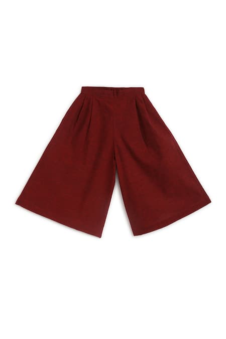 Tiber Taber Cream Cotton Bows Calm Elephant Embroidered Kurta And Palazzo Set at Aza Fashions Tiber Taber_Cream Cotton Bows Calm Elephant Embroidered Kurta And Palazzo Set_at_Aza_Fashions