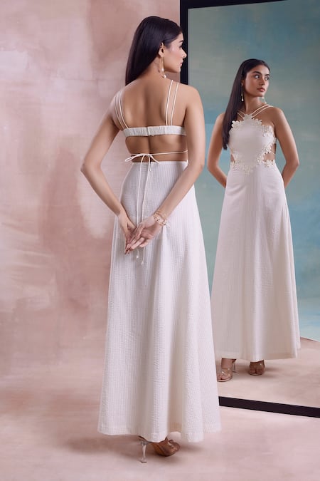 Shwetanga Floral Cutwork Dress 