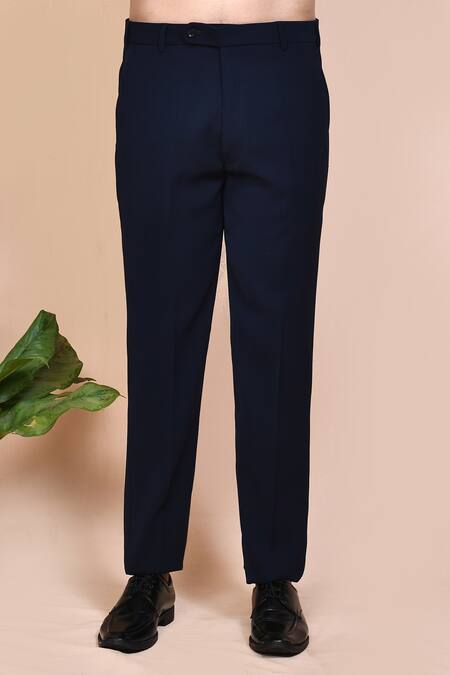 Arihant Rai Sinha_Blue Cotton, Polyester Embroidery, Sequins, Cut Work Thread Suit Set _Online_at_Aza_Fashions