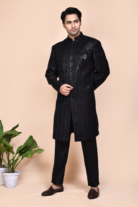 Arihant Rai Sinha Sequin Work Sherwani Set 