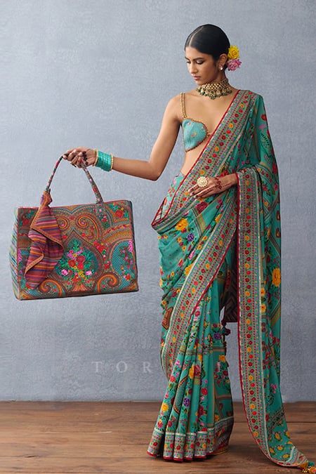 Torani Dil Nawaz Arsia Paisley Print Handbag