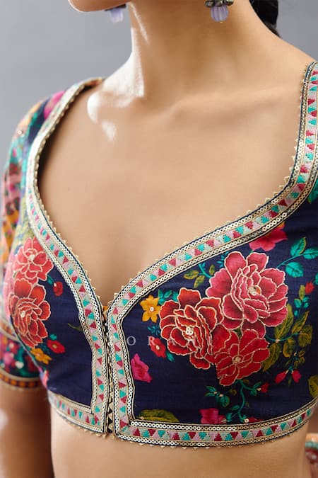 Shop_Torani_Multi Color Organza, Silk Embroidery, Tassels Dil Rang Jiya Lehenga Set _Online_at_Aza_Fashions