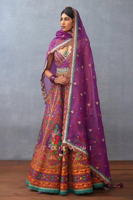 Torani Dil Kusha Zaiba Floral Print Anarkali With Dupatta 