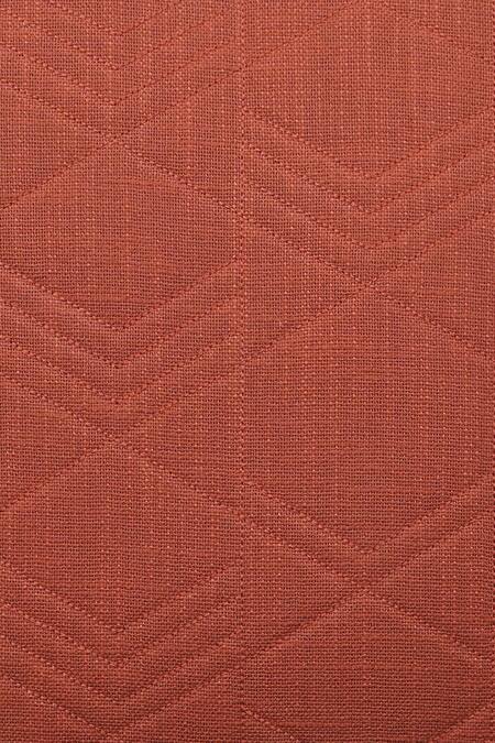 Shop Ode & Cloe Orange Cotton Embroidered, Tufted, Geometric Quilted And 5 Pcs Cushion Covers Online at Aza Fashions Shop_Ode & Cloe_Orange Cotton Embroidered, Tufted, Geometric Quilted And 5 Pcs Cushion Covers_Online_at_Aza_Fashions