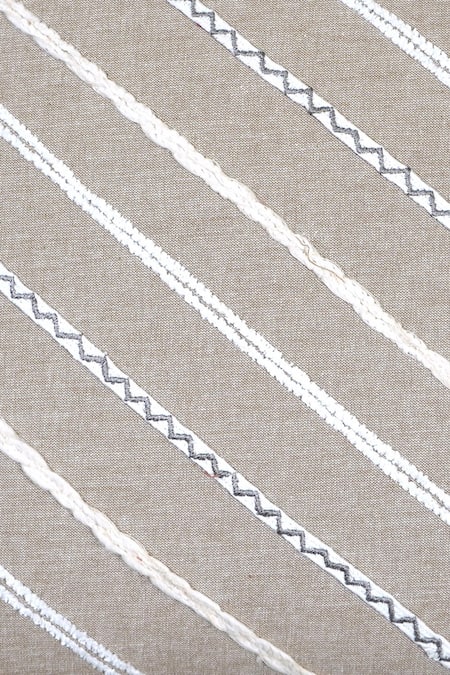 Shop Ode & Cloe Off White Cotton Diagonal Dori Embroidered 3 Pcs Cushion Covers Online at Aza Fashions Shop_Ode & Cloe_Off White Cotton Diagonal Dori Embroidered 3 Pcs Cushion Covers_Online_at_Aza_Fashions