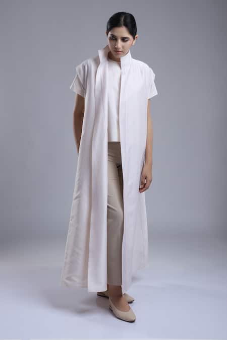 Dhi Multi Panel Chanderi Long Overlay 