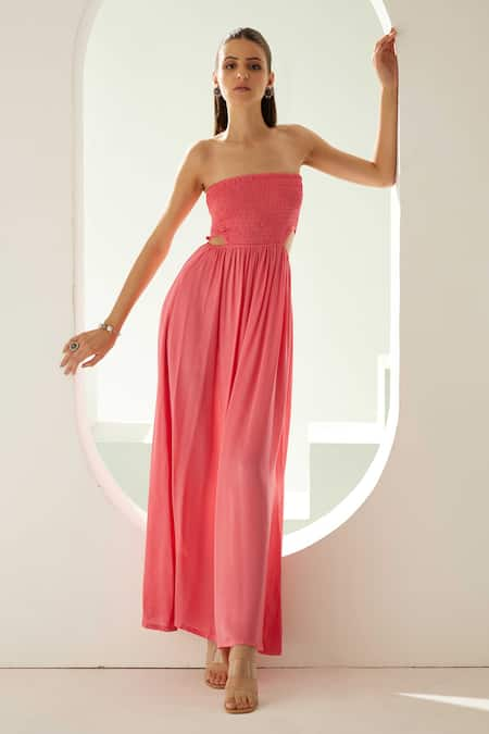 Wear JaJa Strapless Solid Dress 