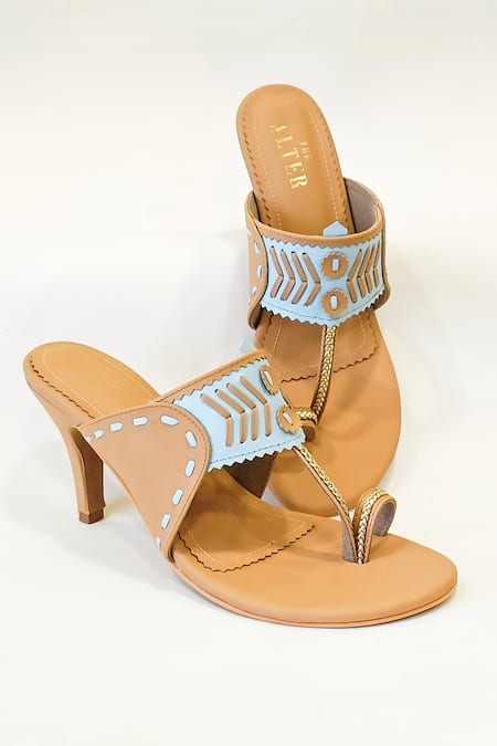 The Alter_Beige Amirah Two Tone Kohla Stilettos _at_Aza_Fashions