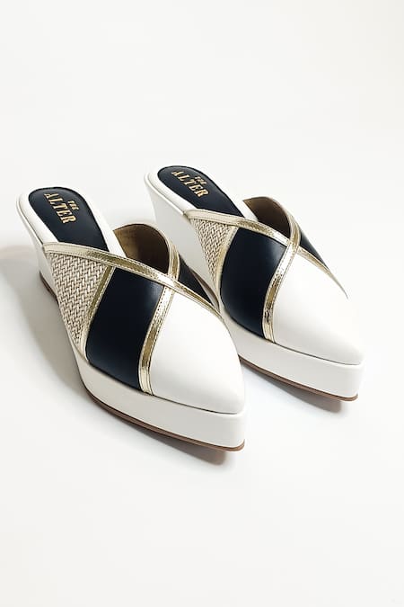 Shop The Alter White Madison Mule Wedges at Aza Fashions Shop_The Alter_White Madison Mule Wedges _at_Aza_Fashions