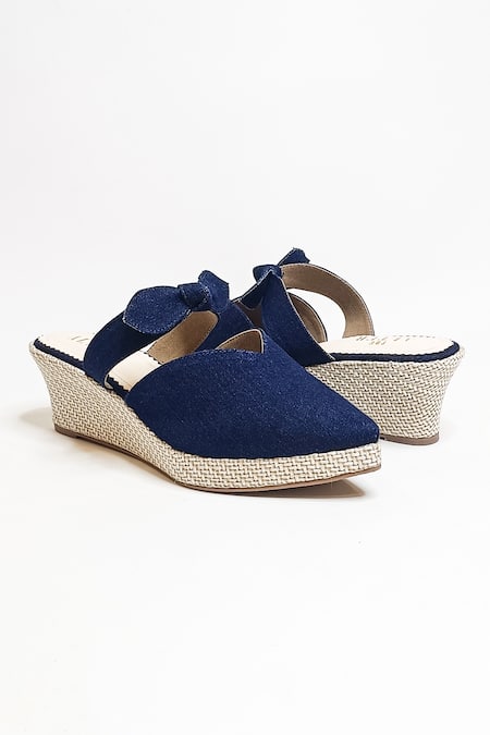 Buy_The Alter_Blue Bows Knotted Wedges 