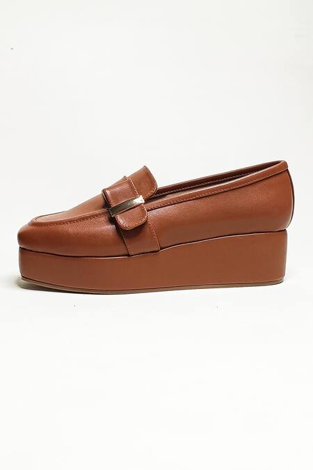 The Alter Brown Tessa Platform Loafers at Aza Fashions The Alter_Brown Tessa Platform Loafers _at_Aza_Fashions