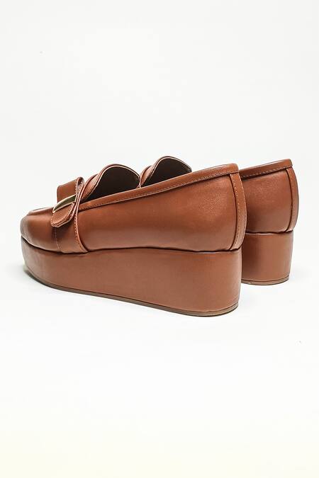 Buy The Alter Brown Tessa Platform Loafers Buy_The Alter_Brown Tessa Platform Loafers