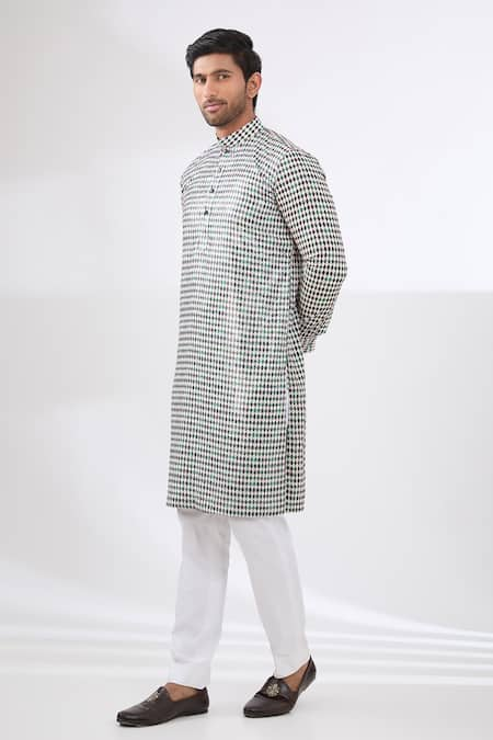 Rabani & Rakha Diamond Print Kurta & Pant Set 