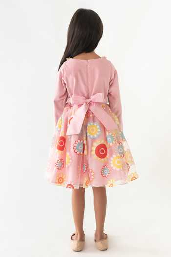 A Little Fable Verona Floral Pattern Dress 