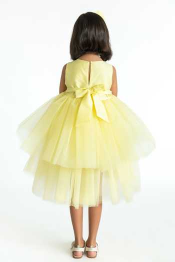 A Little Fable Dreamy Flower Embroidered Dress 