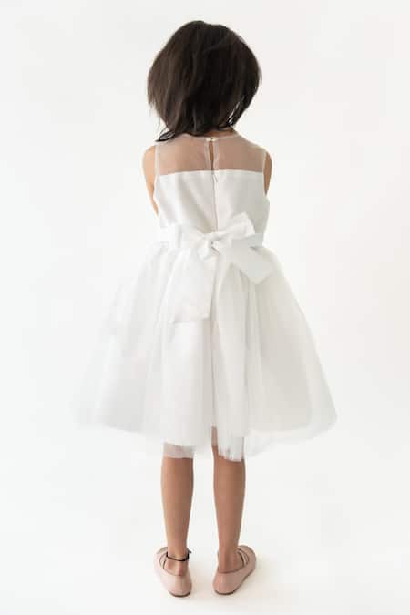 A Little Fable 3D Floral Embroidered Dress 