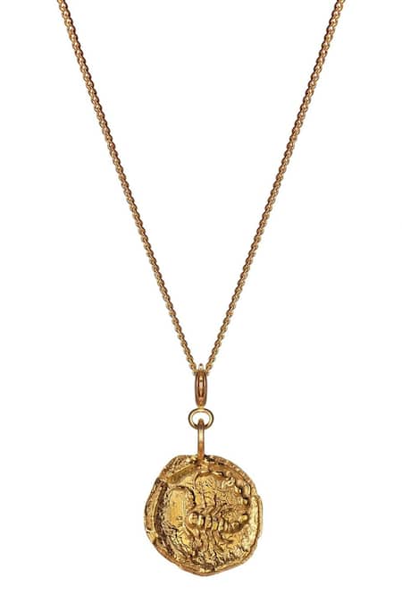 Shop_Misho_Gold Plated Baby Scorpio Charm Pendant Necklace_at_Aza_Fashions