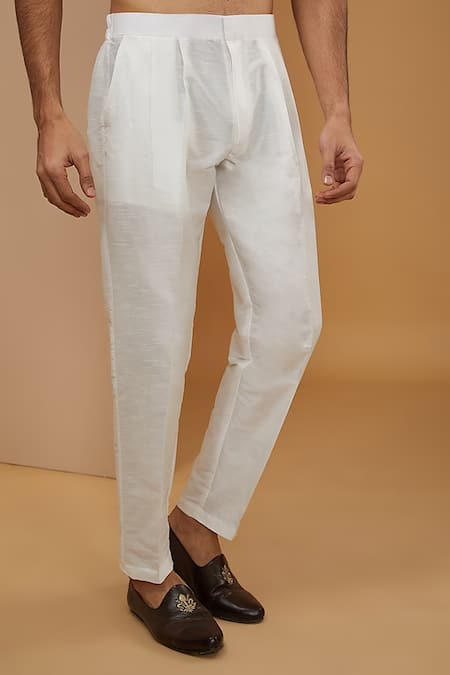 Rng Safawala White Silk Zari Embroidered Achkan Set Online at Aza Fashions Rng Safawala_White Silk Zari Embroidered Achkan Set _Online_at_Aza_Fashions