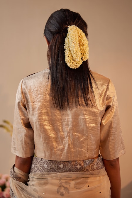 Shorshe Clothing Metallic Brocade Princess Blouse 