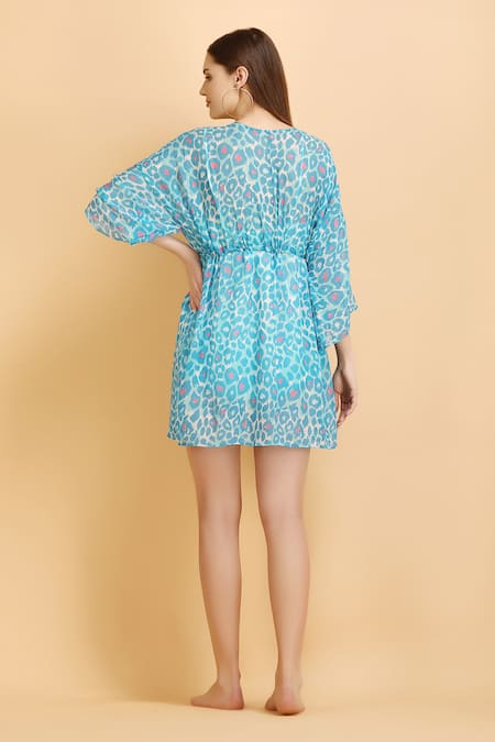 Label Ivish Smear Print Kaftan With Inner Slip 