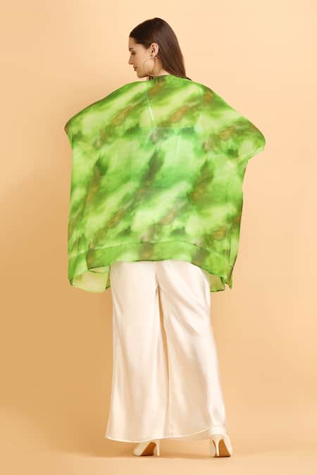 Label Ivish Cosmic Print Embellished Neck Kaftan Set 