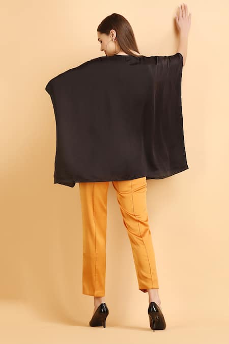 Label Ivish Rhinestone Embellished Neckline Kaftan With Trouser 