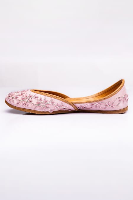 Buy The Golden Wasp Purple Briolette Mystery Embellished Juttis Online at Aza Fashions Buy_The Golden Wasp_Purple Briolette Mystery Embellished Juttis _Online_at_Aza_Fashions