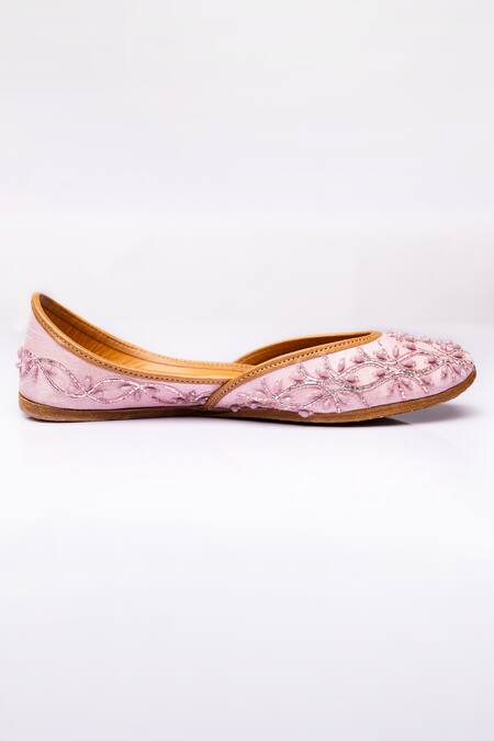 Shop The Golden Wasp Purple Briolette Mystery Embellished Juttis Online at Aza Fashions Shop_The Golden Wasp_Purple Briolette Mystery Embellished Juttis _Online_at_Aza_Fashions