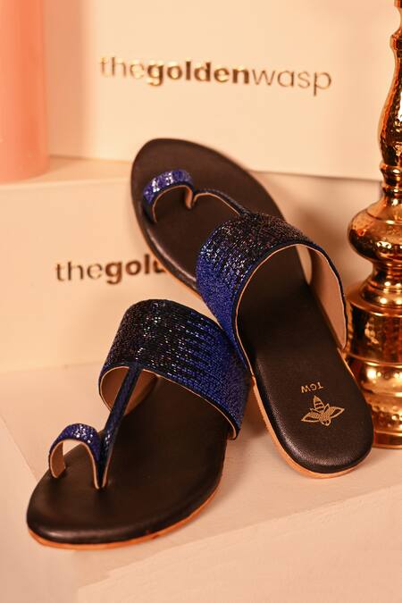 The Golden Wasp Mahazabeen Embellished Kolhapuri 