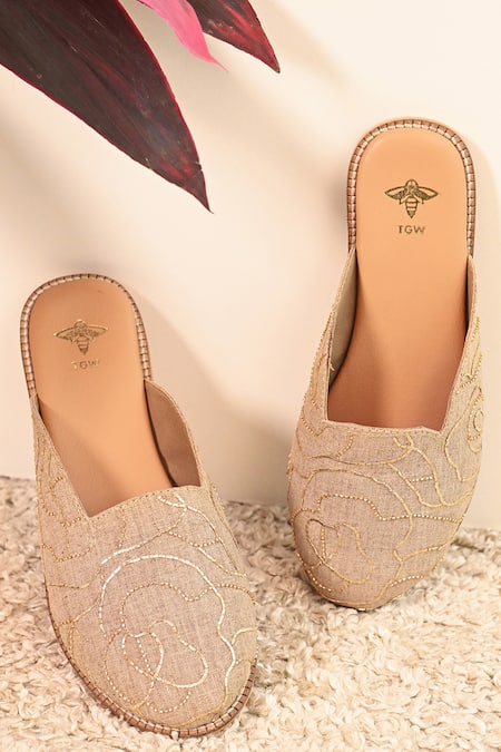 The Golden Wasp Gul Embellished Mules 