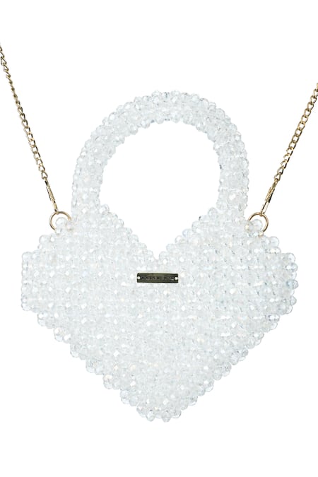 Adorn My Wish Mini Crystal Heart Bag 