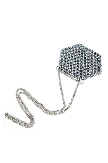Adorn My Wish Mini Crystal Hexagon Bag 