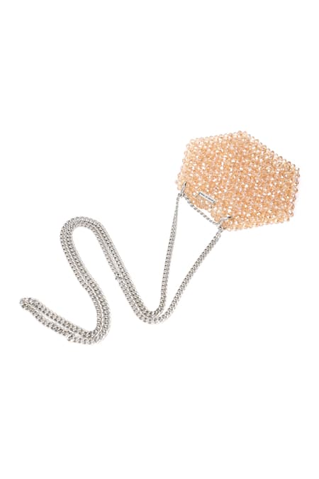 Adorn My Wish Mini Crystal Hexagon Shaped Bag 