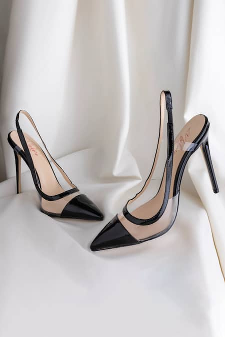 MYKONO Clear Pointed Toe Slingback 