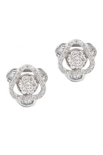 Sangeeta Boochra Silver Plated Crystals Moonlit Sonata Embellished Stud Earrings Online at Aza Fashions Sangeeta Boochra_Silver Plated Crystals Moonlit Sonata Embellished Stud Earrings _Online_at_Aza_Fashions