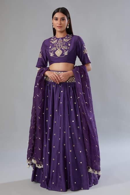 Payal Singhal Mirror Embroidered Lehenga Set 