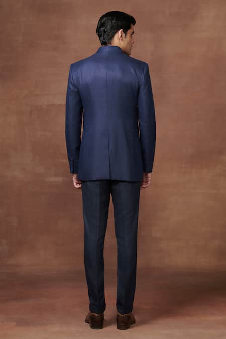 Raghavendra Rathore Jodhpur Eternal Elegance Wool Bandhgala