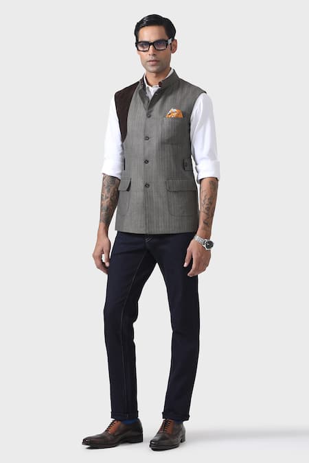 Raghavendra Rathore Jodhpur Sartorial Splendour Timeless Wool Waistcoat 