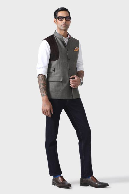 Raghavendra Rathore Jodhpur Sartorial Splendour Timeless Wool Waistcoat 