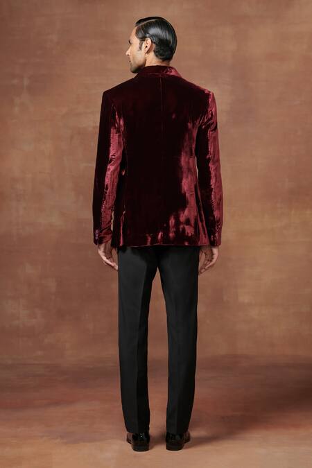 Raghavendra Rathore Jodhpur Regal Velour Tuxedo Jacket 