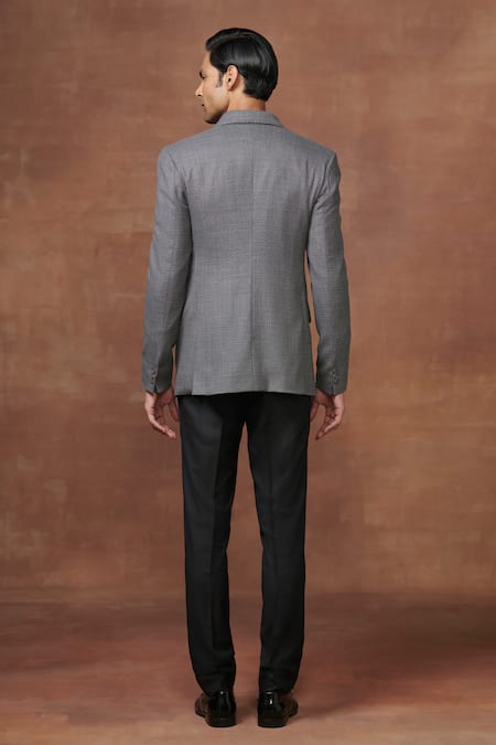 Raghavendra Rathore Jodhpur Regal Adventurers Wool Textured Tuxedo Jacket 