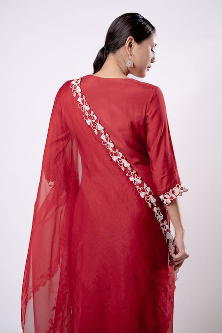 Harshita Jain Hand Embroidered Straight Kurta Set 