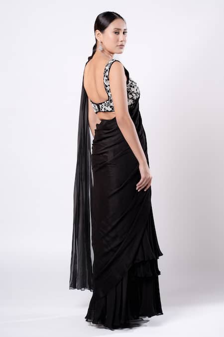 Harshita Jain Layered Pre-Draped Saree With Blouse 