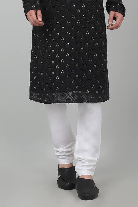 Buy Aham-Vayam Black Cotton Sequins, Embroidery Jahaan Thread Kurta Set Online at Aza Fashions Buy_Aham-Vayam_Black Cotton Sequins, Embroidery Jahaan Thread Kurta Set _Online_at_Aza_Fashions