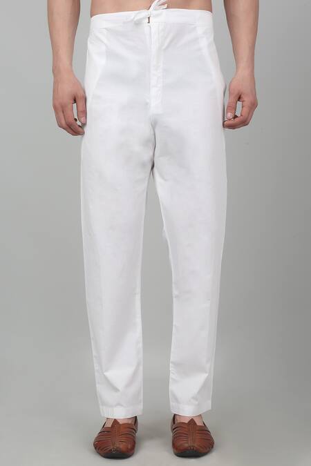 Aham-Vayam_Red Cotton Sequins Thread Work Kurta Set _Online_at_Aza_Fashions