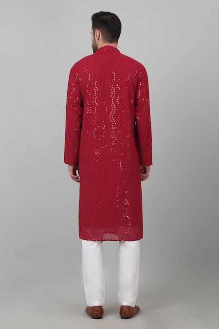 Aham-Vayam Lehar Jashn Thread Embroidered Kurta Set 