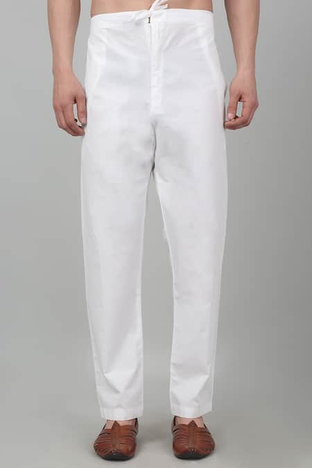 Aham-Vayam_Red Cotton Embroidery Lehar Jashn Thread Kurta Set _Online_at_Aza_Fashions